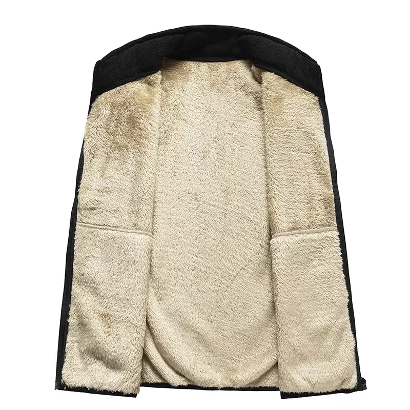Jaqueta de colete de lã sem mangas masculina, colete grosso, solto, casual, quente, grande, alta, plus size, 8XL, outono, inverno, novo