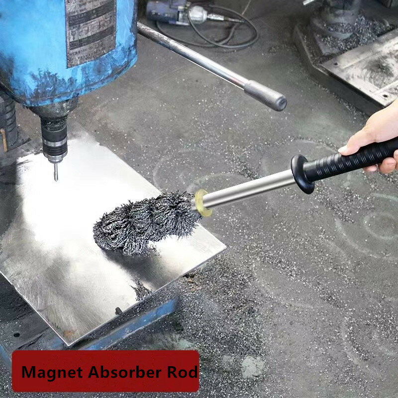 Magnetic Swarf Retrieving Iron Tool Magnet Absorber Rod Collector Stick Pickbar Removal Pickup Stand Turnings Shavings Metal