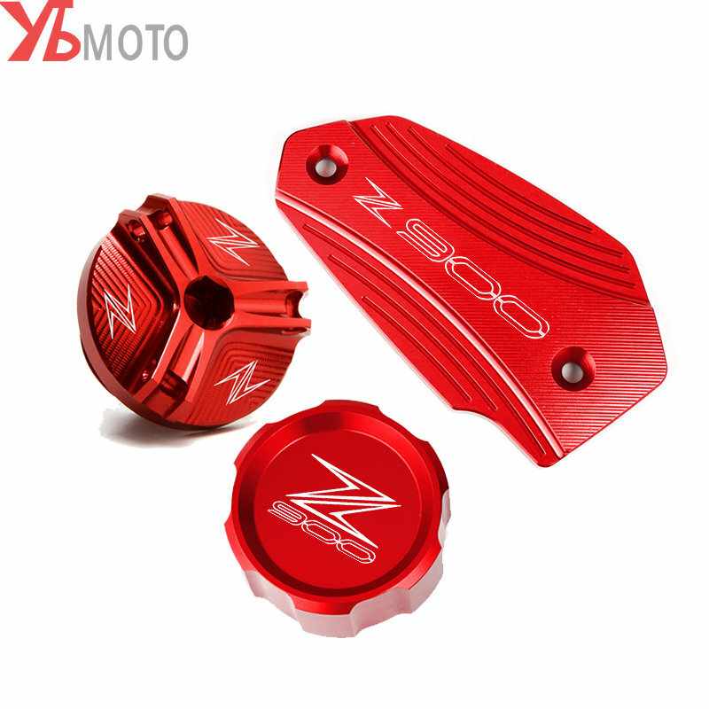For Kawasaki Z900 Z 900 2017-2021 2022 2023 Accessories Motorcycle Rear Front Brake Fluid Covers Oil Filler Cap Tire Valve Caps