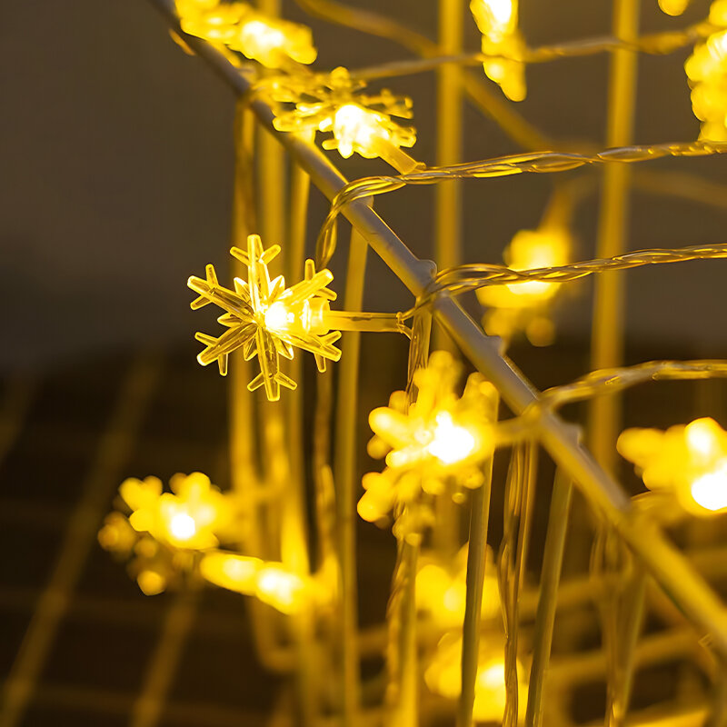 أضواء LED تعمل بالبطارية الاصطناعية ، أضواء سلسلة بلوميريا ، ضوء خرافية ، المنزل ، في الهواء الطلق ، حديقة ، الزفاف ، زينة حفلات عيد الميلاد ، 1.5 متر