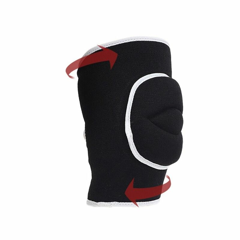 Rodillera deportiva antideslizante de nailon para hombre, soporte de rodilla grueso, manga de rodilla de baile, almohadilla de esponja, rodillera elástica