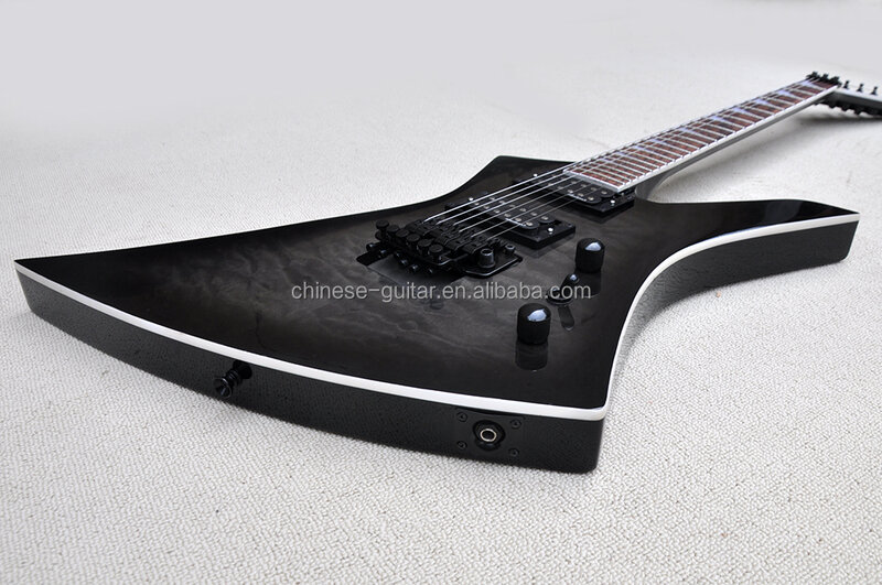 Flyoung nietypowy kształt Instrument muzyczny 6-strunowa gitara elektryczna pikowana okleina klonowa