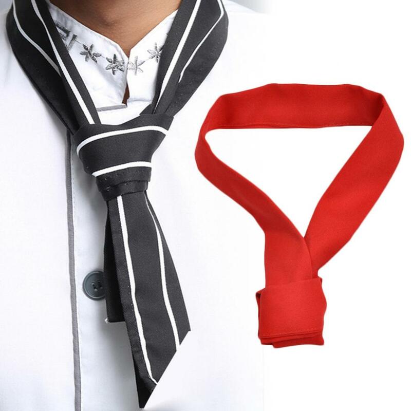 Cotone Chef cravatta al collo ristorante Hotel cameriere fazzoletto da collo cucina cottura sciarpa da forno abbigliamento da lavoro cravatte al collo uniformi da cuoco