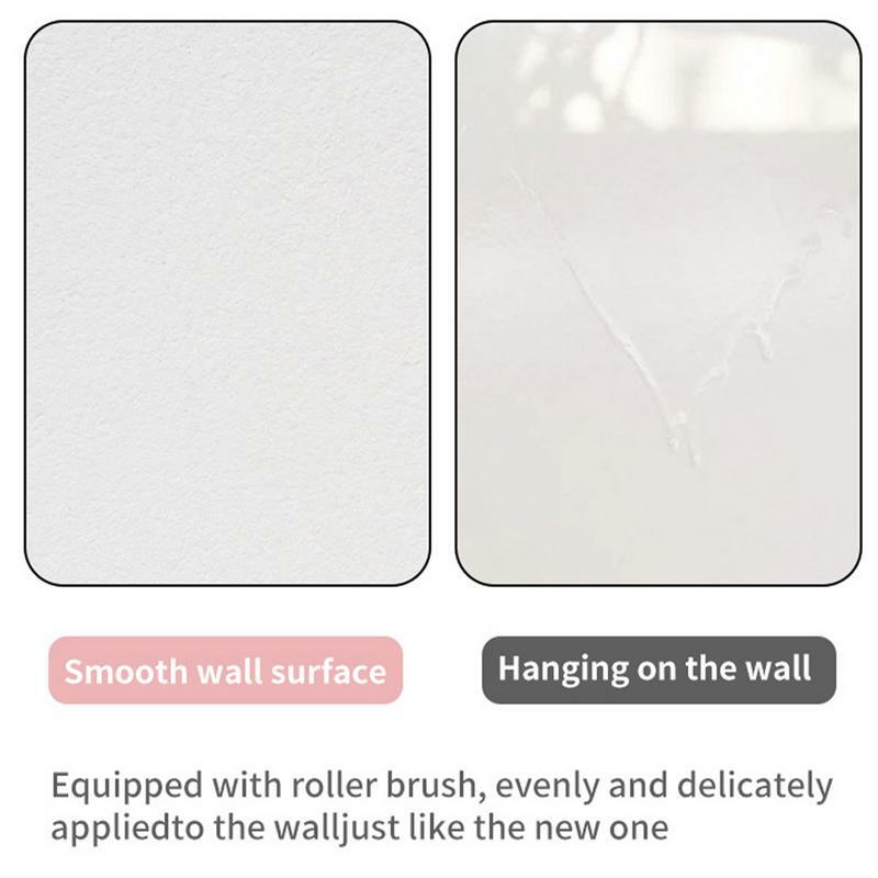 Small Roller Brush Wall Latex Paint 2-in-1 Wall Repair Tool Rolling Brush Small Roller Brushes Safe Latex Paint Waterproof For
