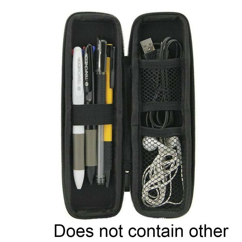 1ชิ้นสีดำ EVA เปลือกแข็งปากกาสไตลัสกล่องใส่ดินสอป้องกันกล่องพกพาเก็บของกระเป๋าสำหรับปากกาปากกาลูกลื่นปากกาสไตลัส