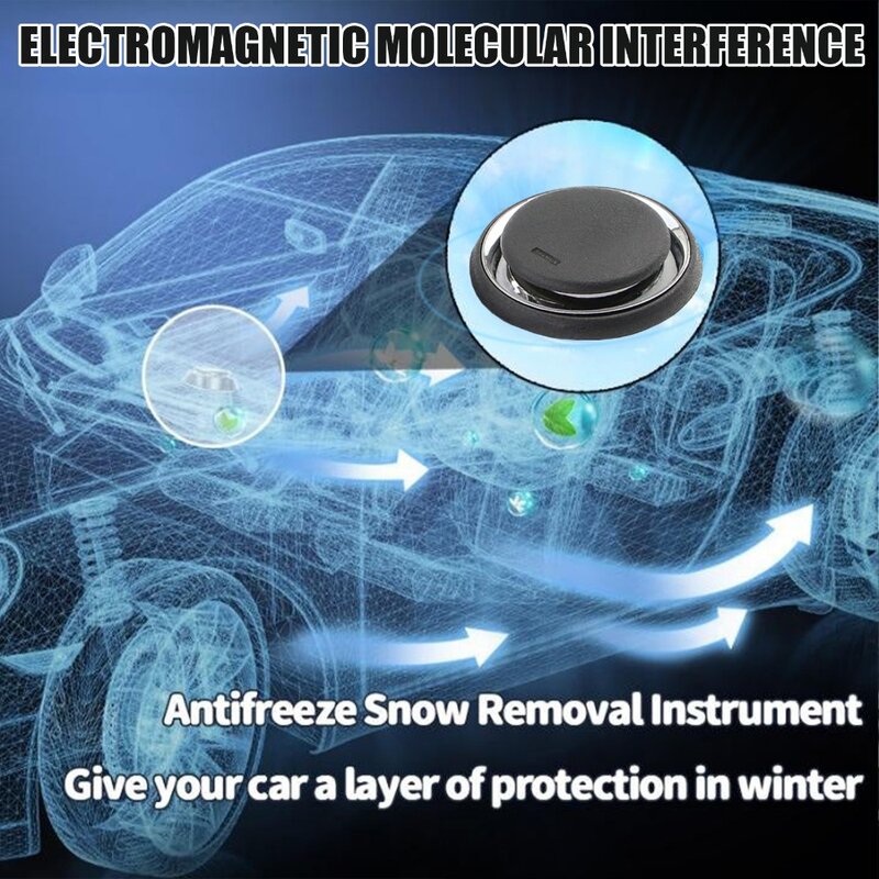 Instrumento anticongelante rápido para coche, dispositivo anticongelante portátil con interferencias electromagnéticas, Mini removedor de nieve para ventana de coche