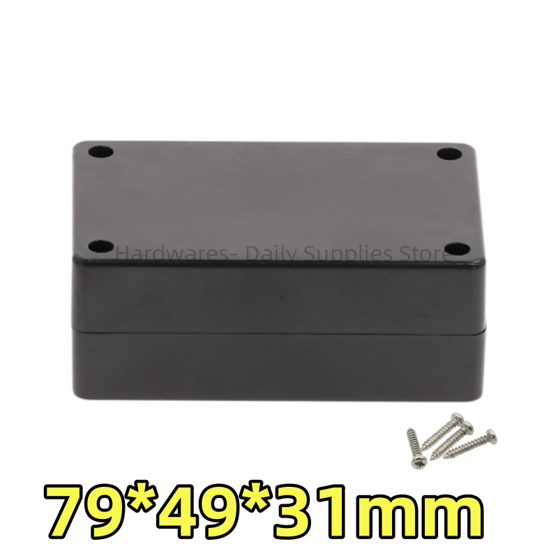 Caixa plástica impermeável do ABS, caixa de junção do interruptor do poder, instrumento de DIY, 79x49x31mm, 1PC