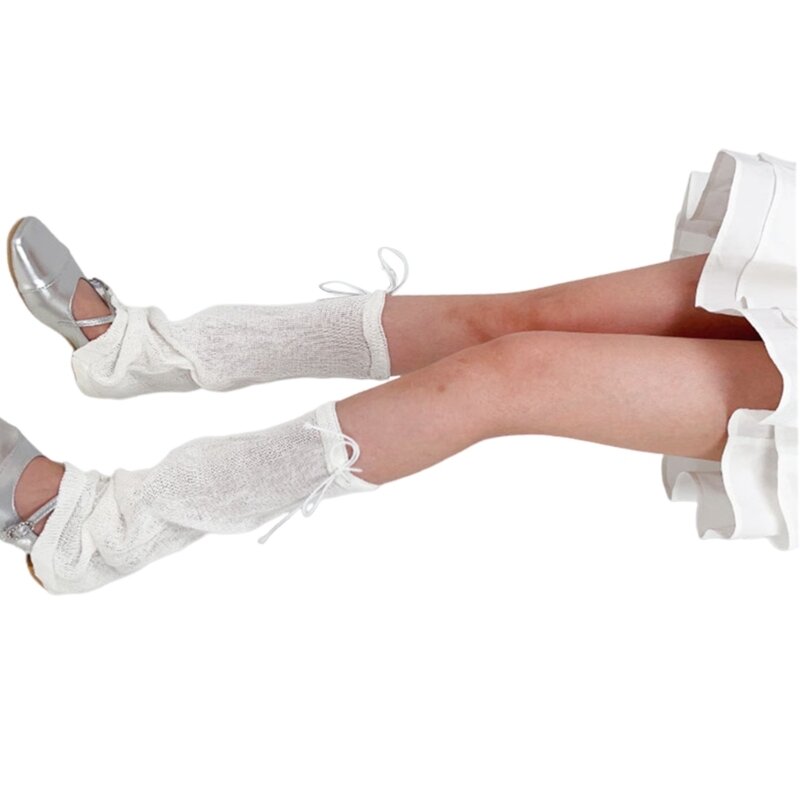 Женские гетры, разрушенные вязаные рукава для ног, летние студенческие чехлы для девочек