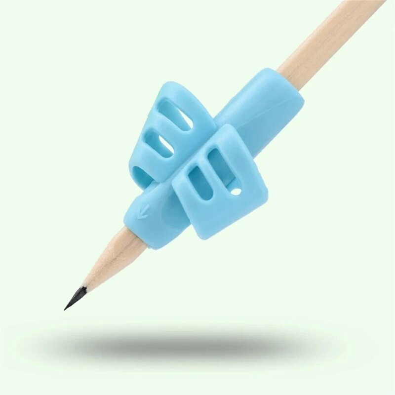 Kinder 5 Finger Silikon Bleistift Stift halter Kinder schreiben Lern werkzeug Briefpapier Griff Haltung Schule Korrektur gerät
