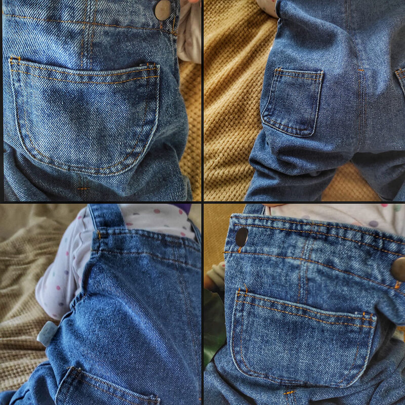Новое поступление, детская одежда MILANCEL, Комбинезоны для маленьких девочек и мальчиков, однотонные короткие джинсовые комбинезоны для малышей