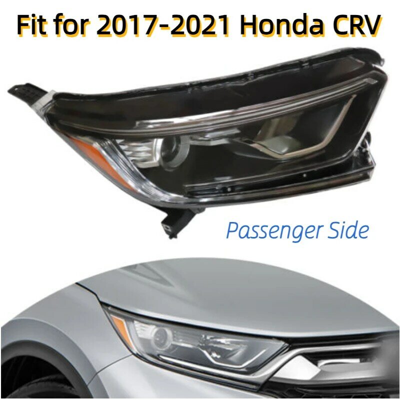 Penggantian lampu depan sisi penumpang cocok untuk 2017-2021 Honda CRV LX EX EXL Halogen perakitan lampu depan sisi kanan