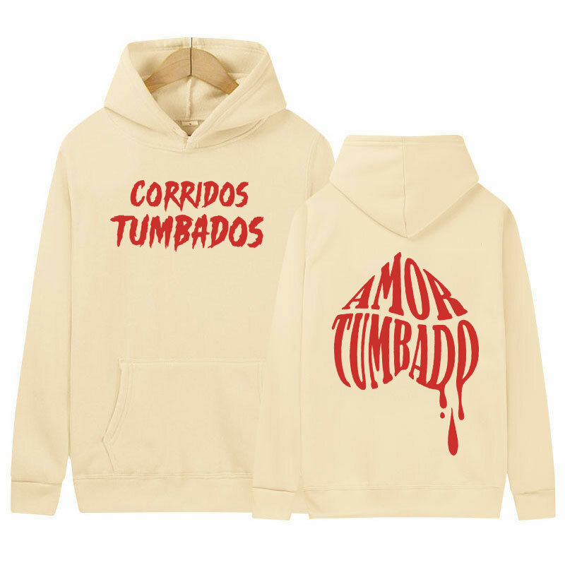 Толстовка певец натанаэль Кано, альбом «нуридос», худи с надписью «Tumbados» для мужчин и женщин, винтажный пуловер в стиле хип-хоп, свитшот, уличная одежда оверсайз