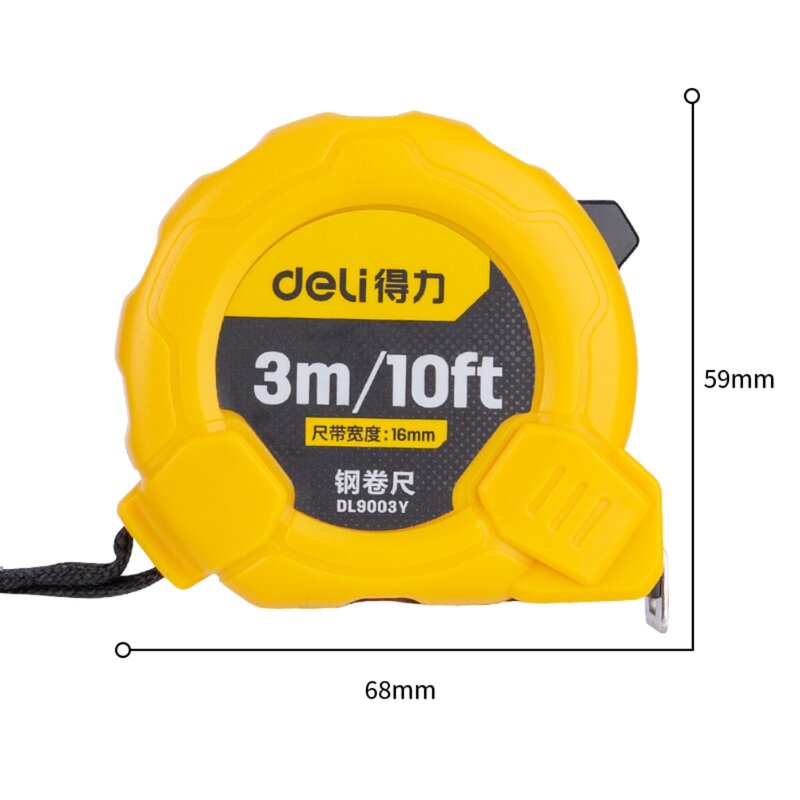 Deli High Quality Tape Measure 3/5 Meters A Variety Of Precision And Durable Measuring Ruler Measuring Tape Precise And Clear