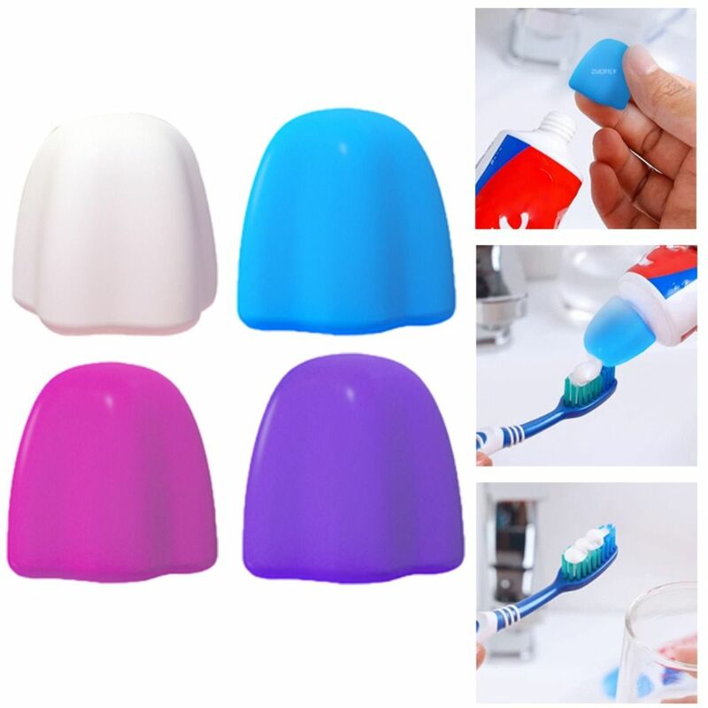 Bathroom Oral Cleaning Self Closing Silicone Toothpaste Pump Tooth Paste Saver Toothpaste Cap Toothpaste Dispenser