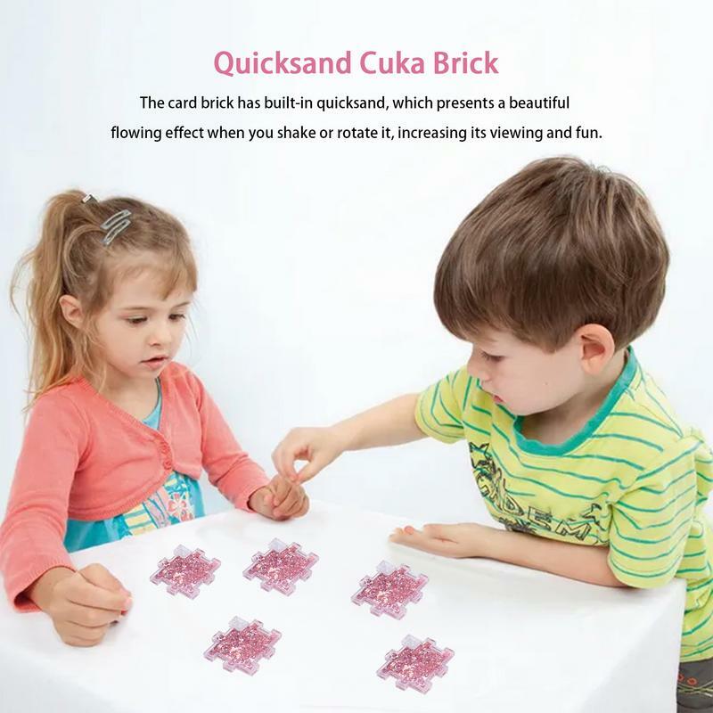 DIY Quicksand Card Brick, Quicksand Design, Goo Card, Pendentif décoratif, Desk Decor, Quicksand Goo Plate, Keychain Pendant, Brick