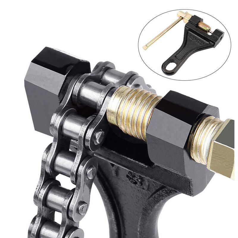 Universal Aço Carbono Spanner Link Splitter, removedor de pinos, 420-530 Chain Breaker Cutter, Ferramentas de reparo para motocicleta, bicicleta, ATV