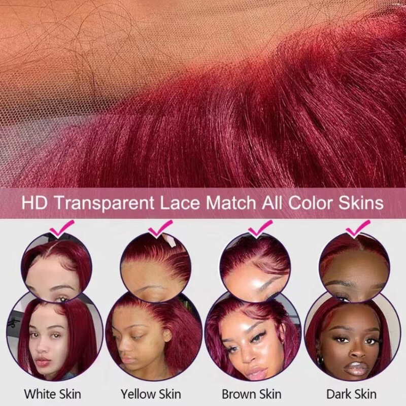 Длинные вьющиеся волосы, винно-красный парик на сетке спереди, волнистые Мягкие человеческие волосы, парик для женщин, синтетические парики на сетке для косплея