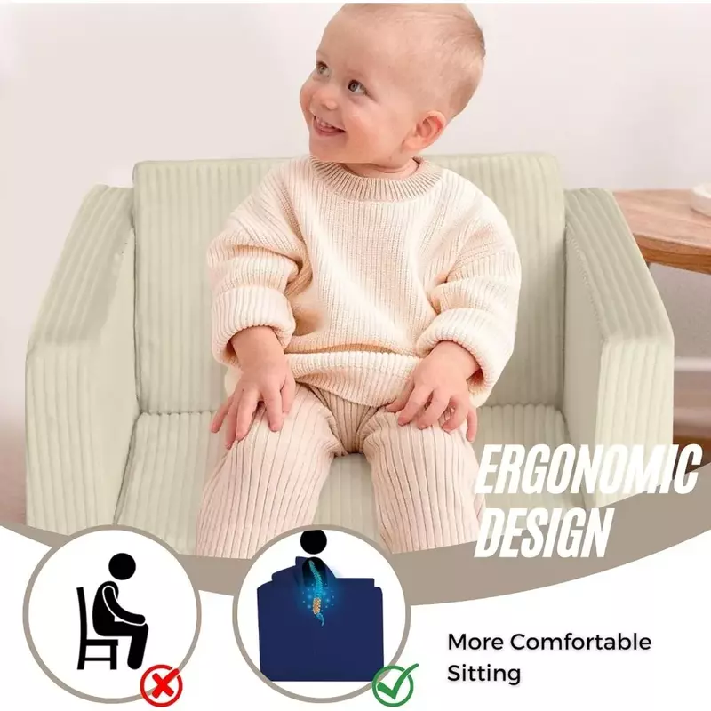 Memorecool-sofá dobrável para crianças, sofá flip-up, cadeira dobrável para crianças pequenas, para meninas e meninos