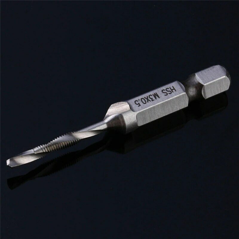 M6 metric high-speed steel multifunctional integrated composite spiral machine hole tap