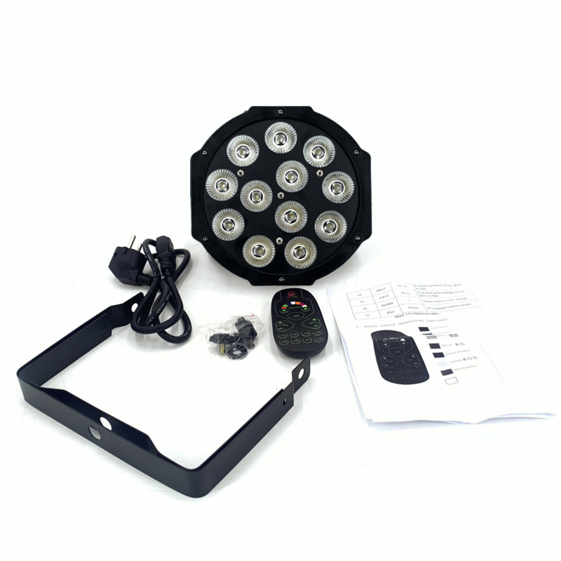Lampe de Scène Plate à LED, 100-RGBW, 4 en 1, 12x12W, 100-DMX, pour ix, KTV, Chang DJ