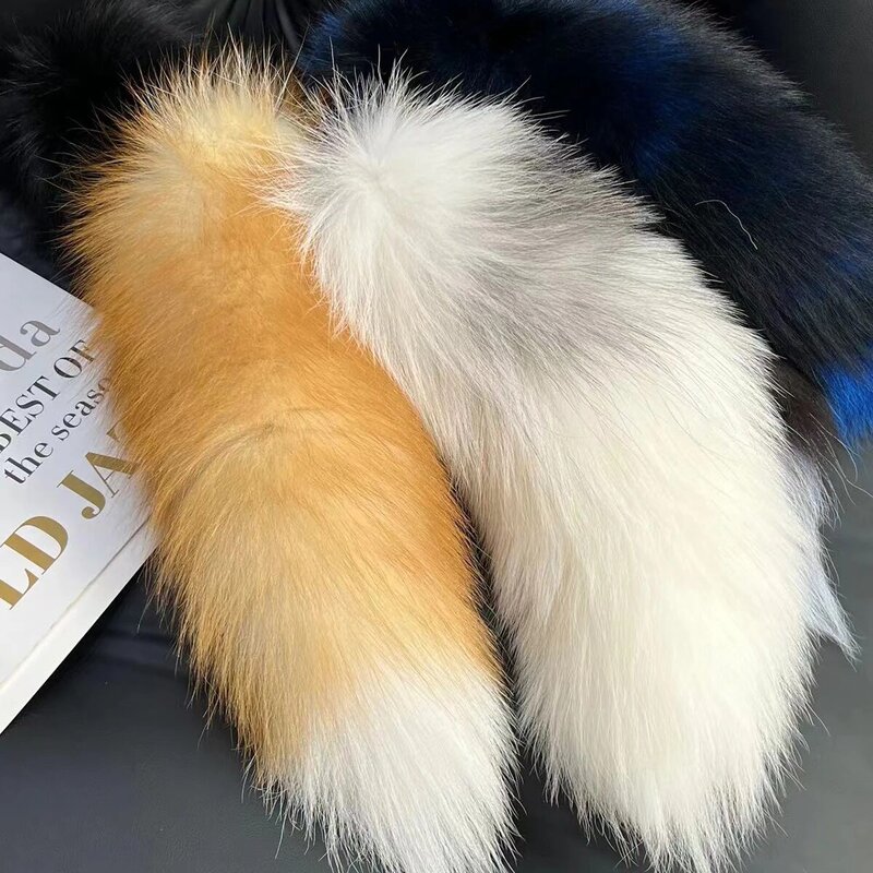 キーホルダー,キツネの毛皮のような形をしたチェーン,さまざまな色,ギフトに最適