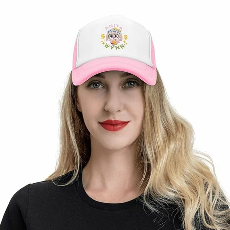 قبعة أنيتا ماكس وين جيدة التهوية ، قبعة سائقي الشاحنات الناعمة المضحكة القابلة للتعديل ، قبعة بلغت الذروة ، للجنسين