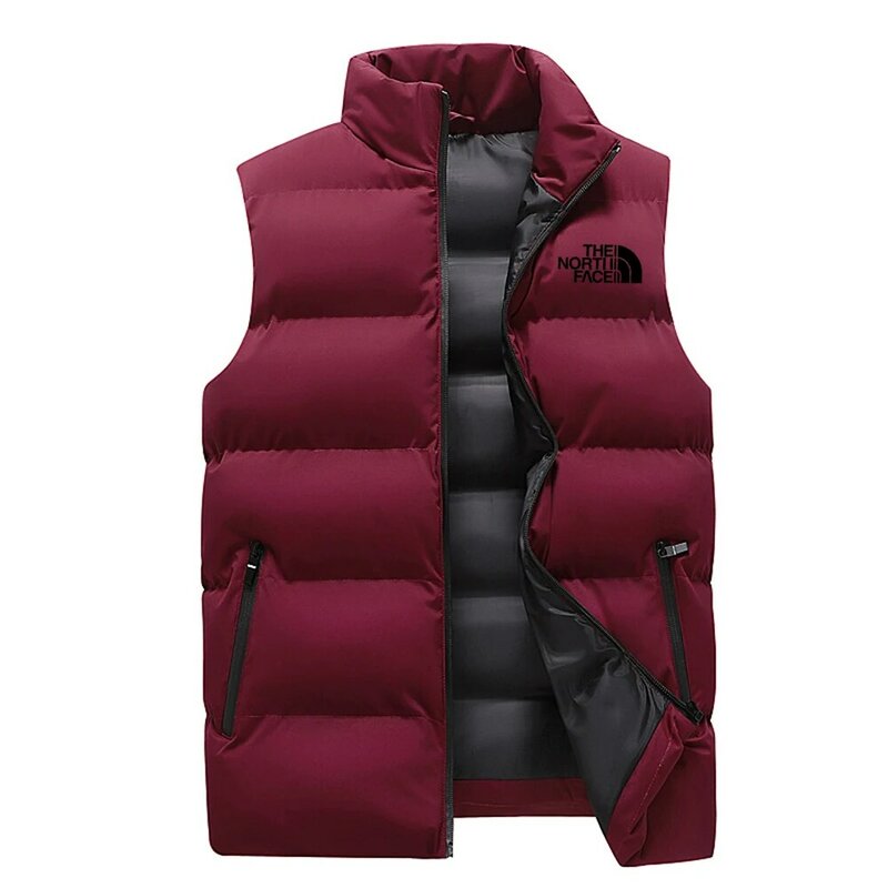Giacca gilet di lusso di alta qualità moda uomo Unisex caldo antivento sport piumino invernale impermeabile escursionismo giacche senza maniche