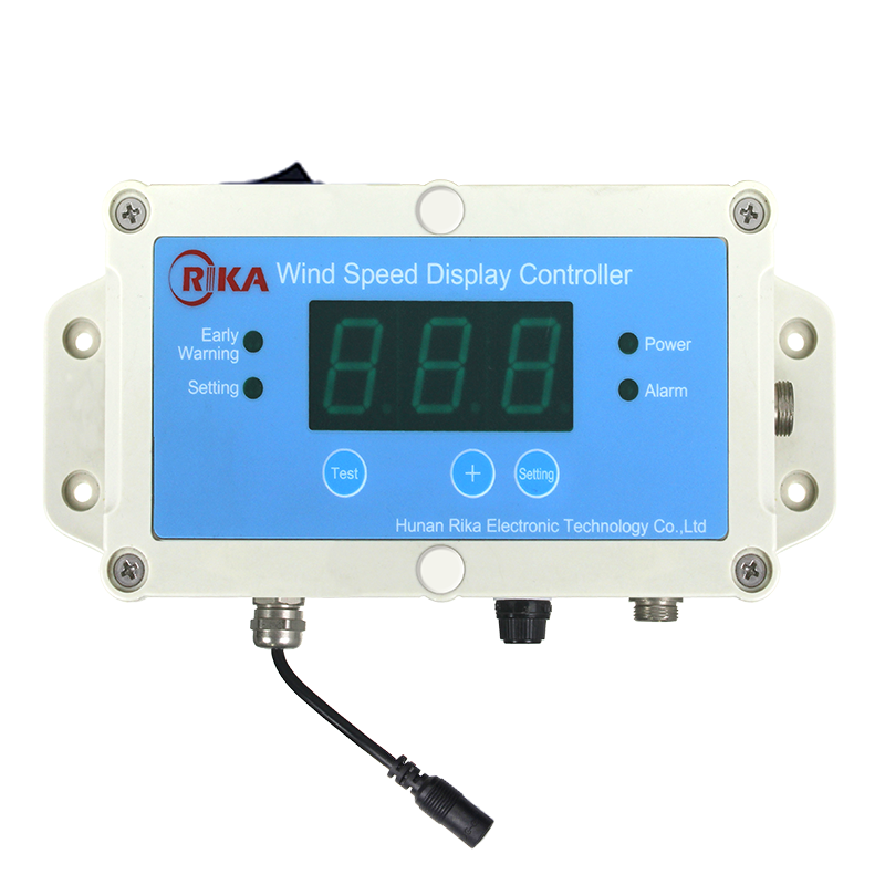 Sensor de velocidade do vento sem fio, transmissor anemômetro e indicador digital, GSM Mensagem Alarm Control, RK150-01