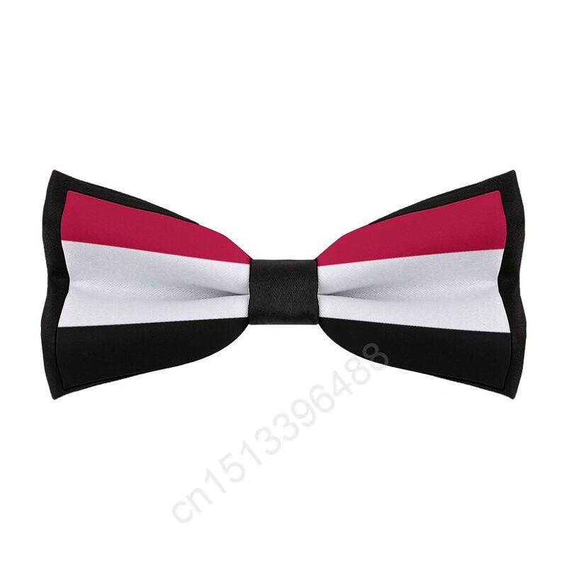 Новый галстук-бабочка из полиэстера с йеменским флагом для мужчин, модные повседневные мужские галстуки-бабочки, галстук-бабочка для свадебной вечеринки