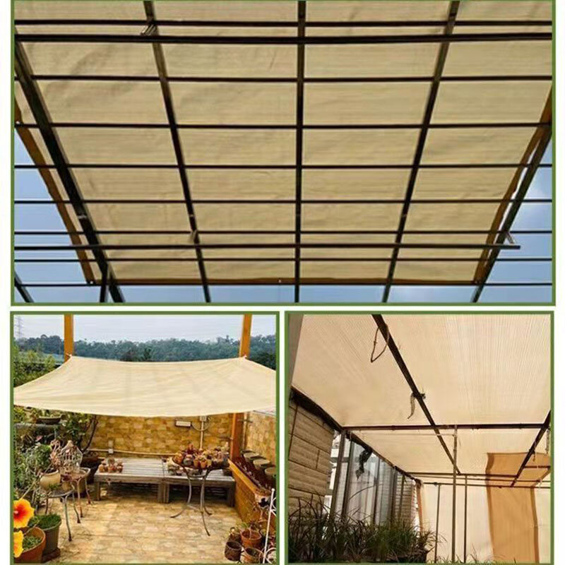 Hdpe Zonnescherm Net Voor Tuin, UV-Bescherming, Buitenpergola, Zonnescherm, Zwembad Luifel, Plantenschuur Zeil, 90% Schaduw