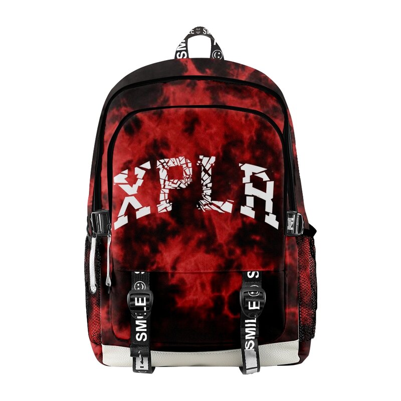 Sam and Colby XPLR Shatter Red Tie Dye Backpack 2022 Casual Style School Bag Women Men Girls Boys Unisex Bag