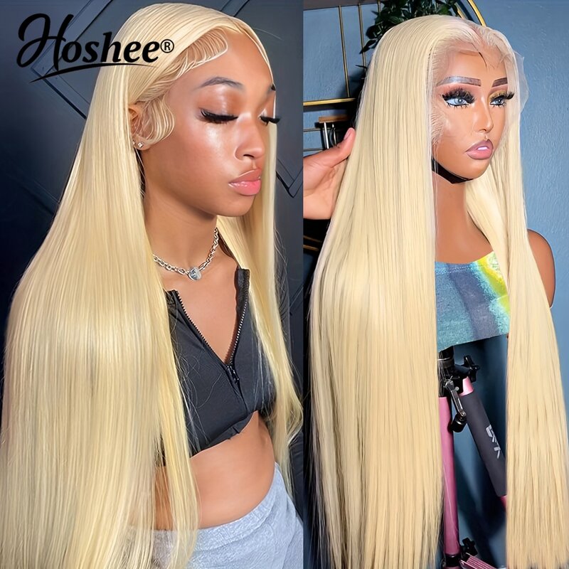 Straight 613 Colored Remy Human Hair Transparent HD Lace Front Wig Glueless Honey Blonde 13X4 Lace Frontal Wigs Pre Plucked