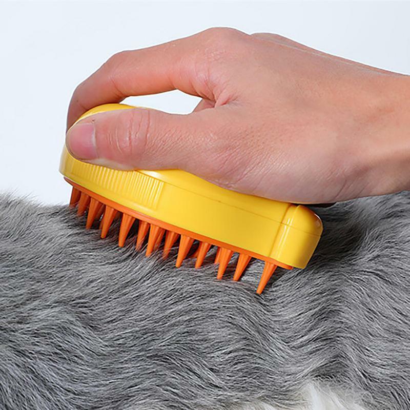 3 In1 Steamy Cat Brush Banana Pet Hair Removal Brush Pet Comb Massage Brush Rechargeable Cat Hair Electric Brush Pet Accessories