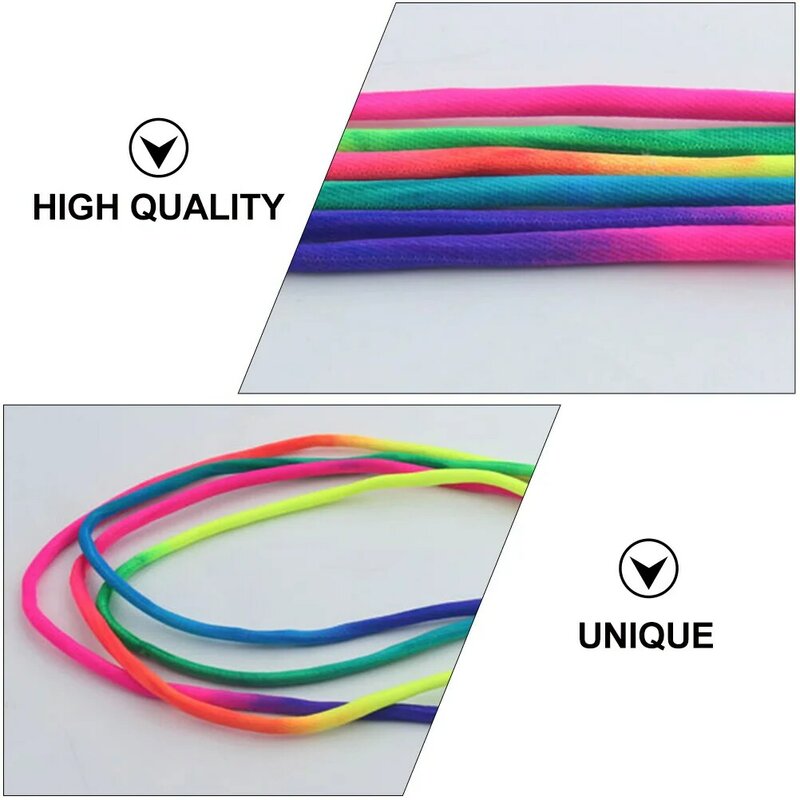 Accessories For Sneakers Rainbow Laces Fashion Boots Round Shoe Flat Stylish Oval Polyester Shoelaces Accessories