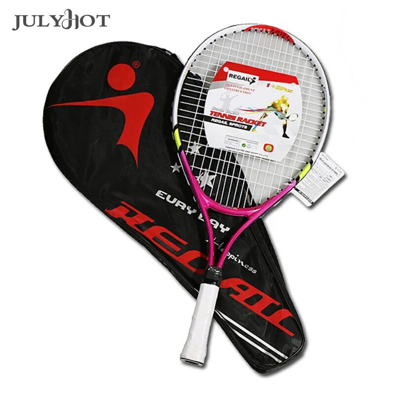 Специальная Теннисная ракетка для подростков 23 дюйма, теннисная ракетка из алюминиевого сплава, прочная нейлоновая проволока для детских тренировок