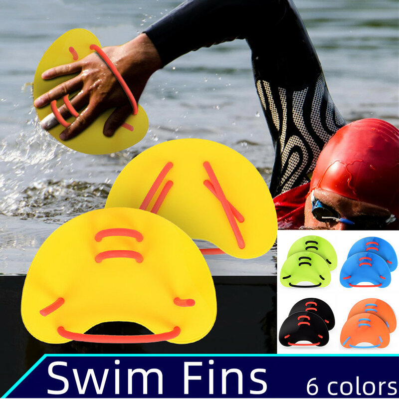 เด็กผู้ใหญ่ว่ายน้ำ Paddles Girdles แก้ไขมือ Fins Flippers ปาล์มลายนิ้วมือถุงมือ Webbed Paddle น้ำกีฬา