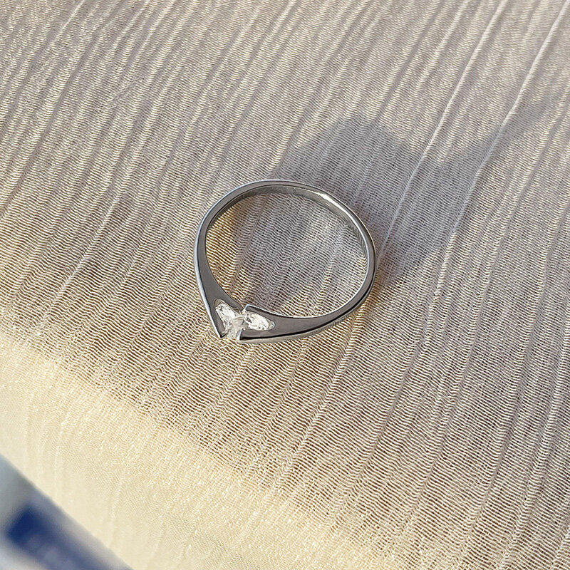 ALIZERO anello in argento Sterling 925 AAAAA con zirconi per le donne anelli di fidanzamento sposa Eternity Band gioielli da sposa