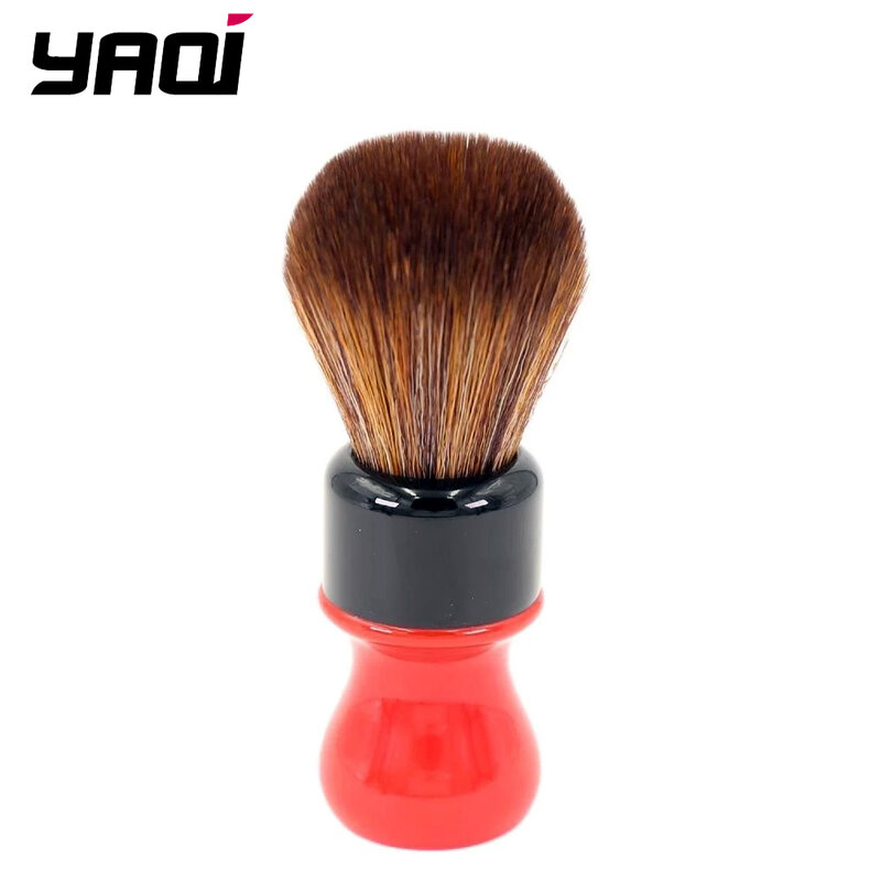 Yaqi 24mm ferrari complexo áspero preto versão melhor qualidade marrom escovas de barbear cabelo sintético