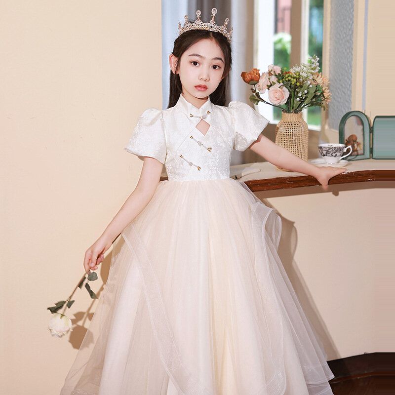 High-End-Prinzessin für kleine Mädchen Kleid Klavier kostüm