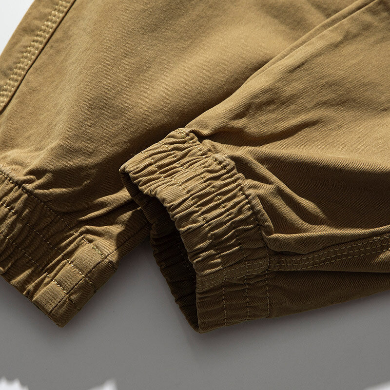 Брюки-карго мужские в стиле ретро, модные тактические штаны, повседневные джоггеры, Свободные мешковатые брюки, уличная одежда с карманами, хлопковая одежда