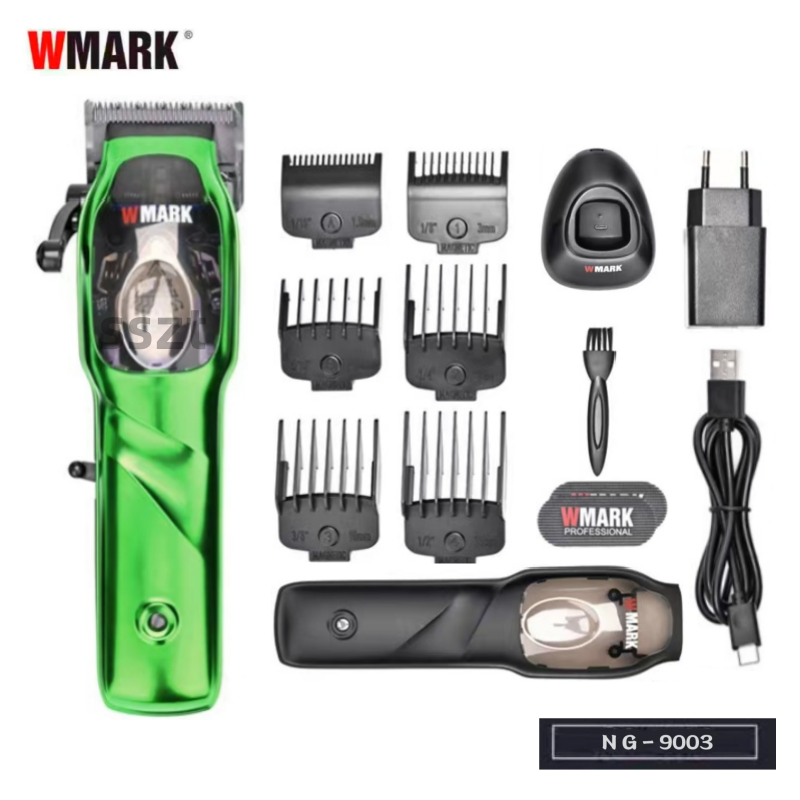 Wmark-男性用コードレス電気バリカン、プロのひげトリマー、5つ星、NG-9003