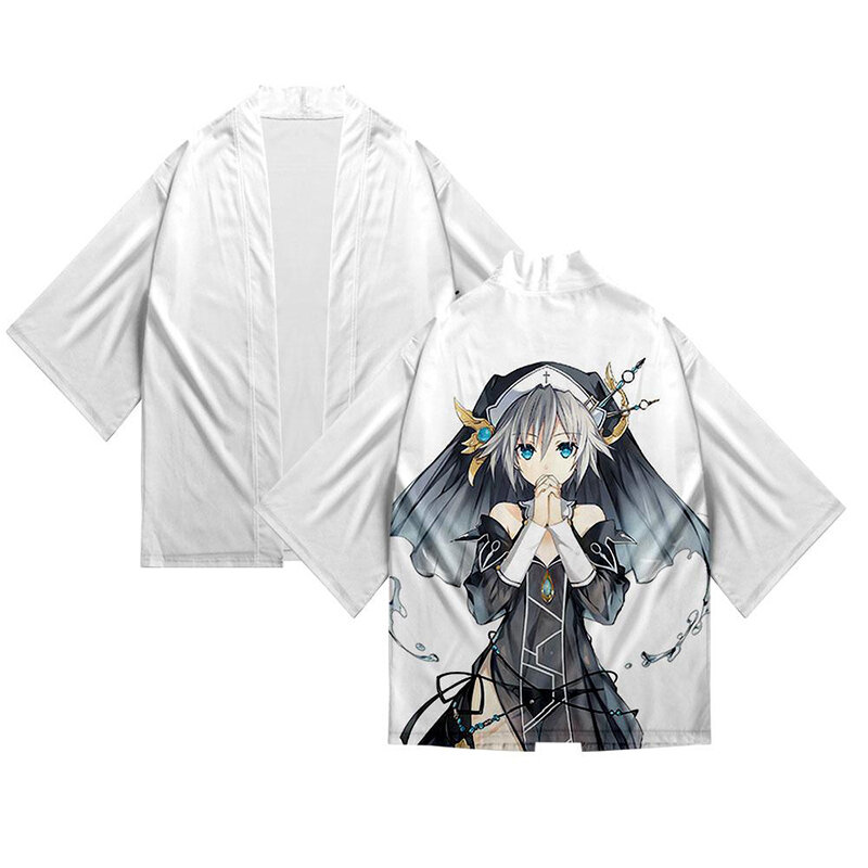 일본 애니메이션 게임 날짜 라이브 3d 기모노 셔츠 망토 옷 남성 여성 7 점 소매 탑스, 귀여운 소녀 카디건 자켓