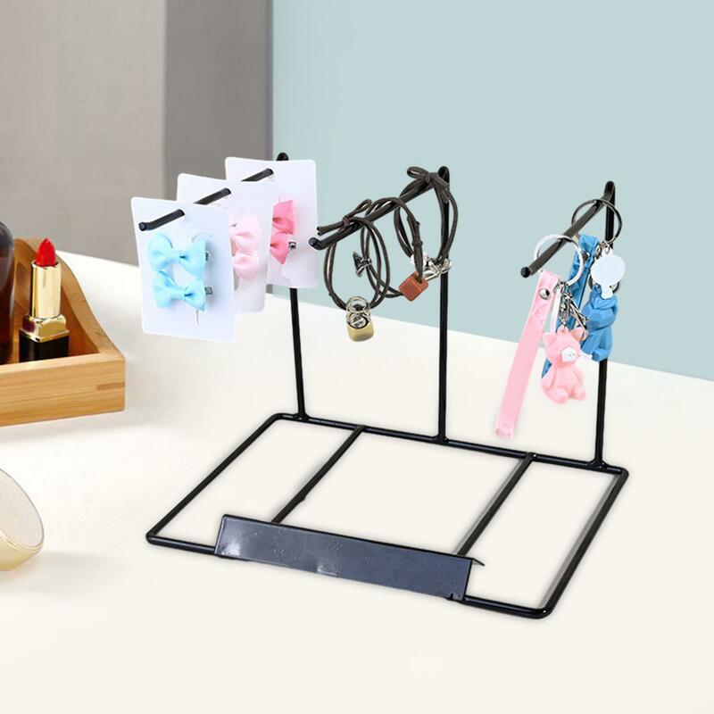 Jewelry Organizer Display Stand Portable Multifunctional Jewelry Storage Rack for Keychains Earrings Necklaces Headbands Rings