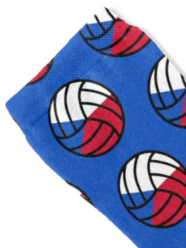 Calcetines retro de voleibol checo para hombre y mujer, deportes y ocio