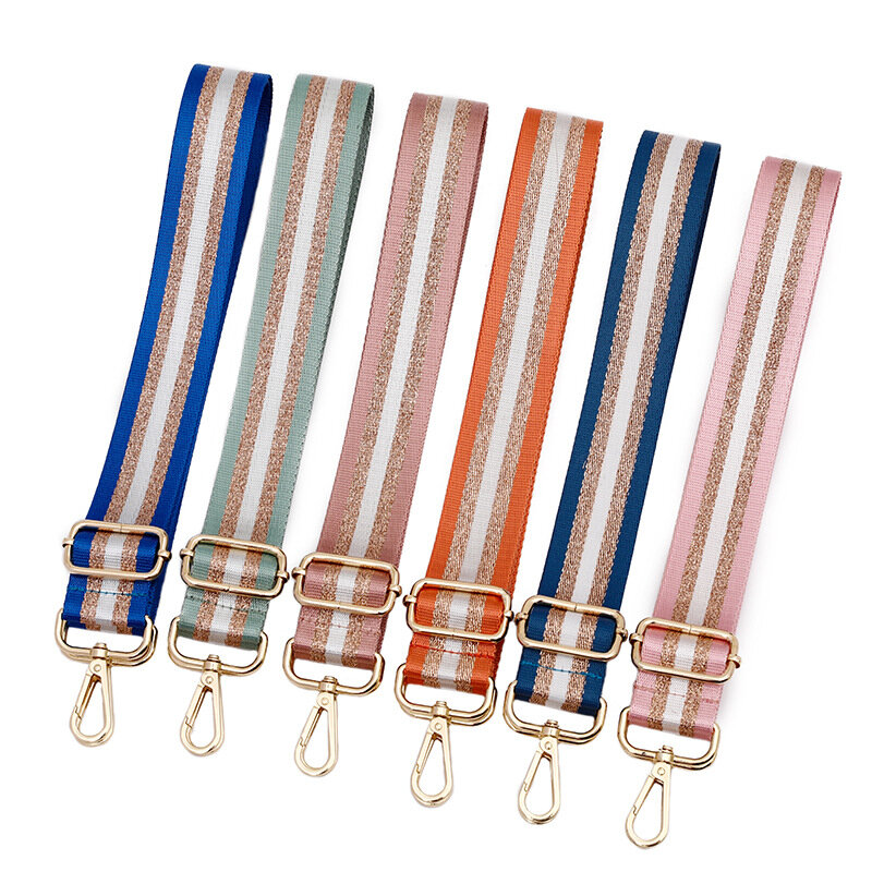Women's Bag Replacemen Decorative Long Strap Bag Accessories Stripe Single Shoulder Belt 3.8cm Adjustable Shoulder Strap