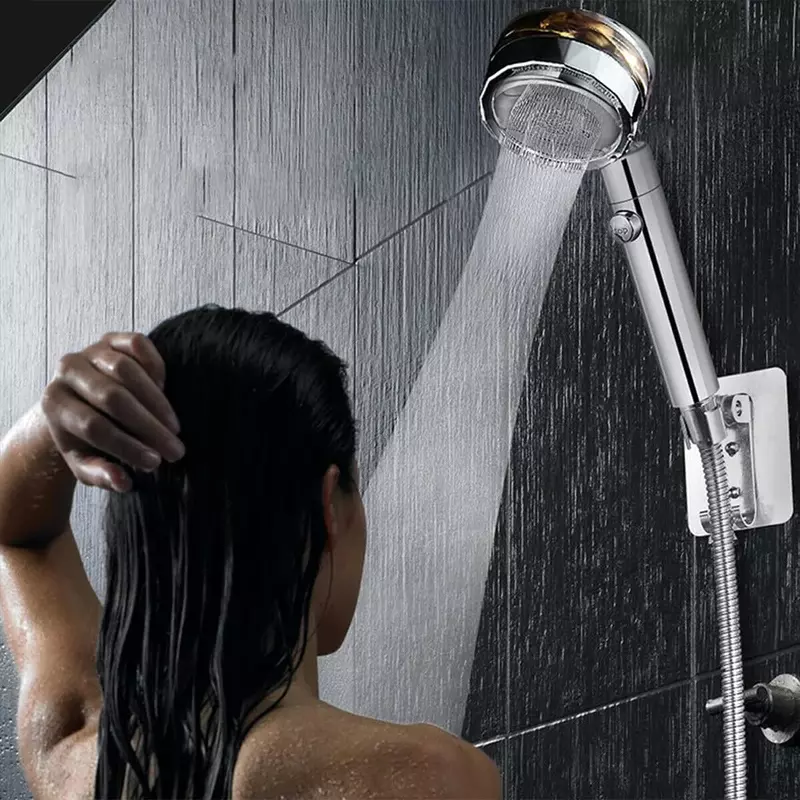 Pommeau de douche haute pression 5 Modes pommeaux de douche réglables avec tuyau économie d'eau buse de pulvérisation d'arrêt à une touche accessoires de salle de bain