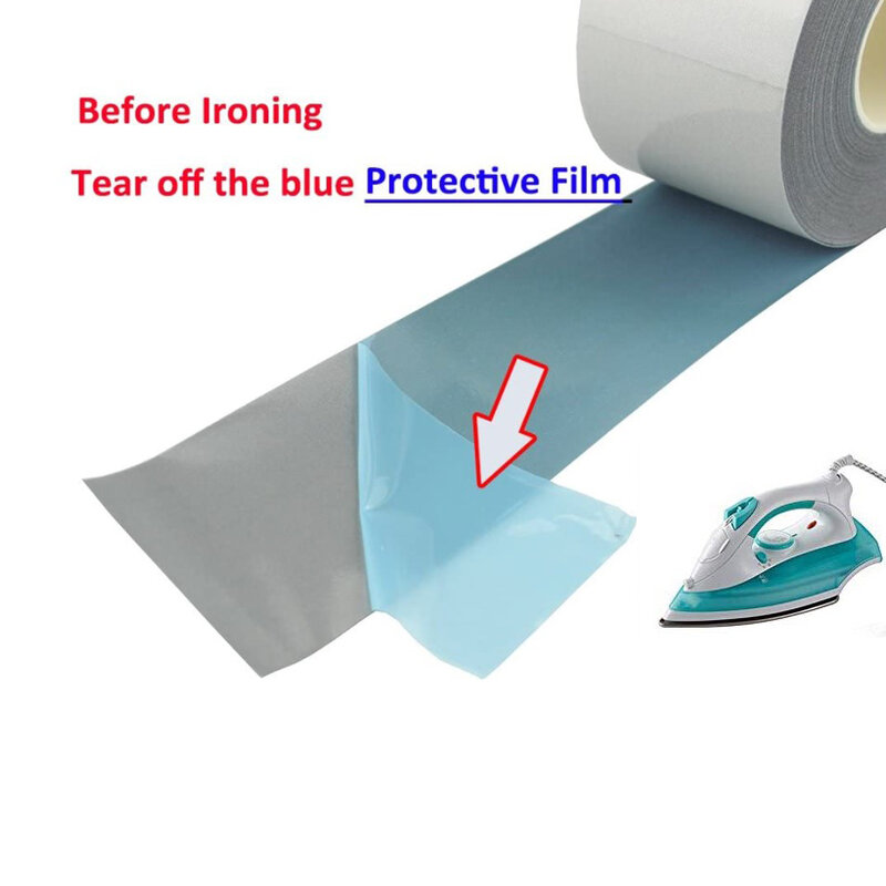 Reflective Strip Heat Transfer Reflective Tape For DIY Clothing Bag Shoes Iron on Safety Clothing Supplies