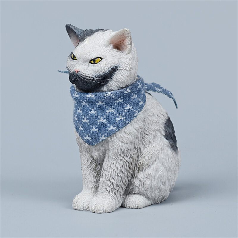 JXK-modelo de gato Selkirk Rex para adultos, accesorio de decoración de escritorio, Escena de mascota realista, juguete de regalo de cumpleaños, accesorios de fotografía, 1/6