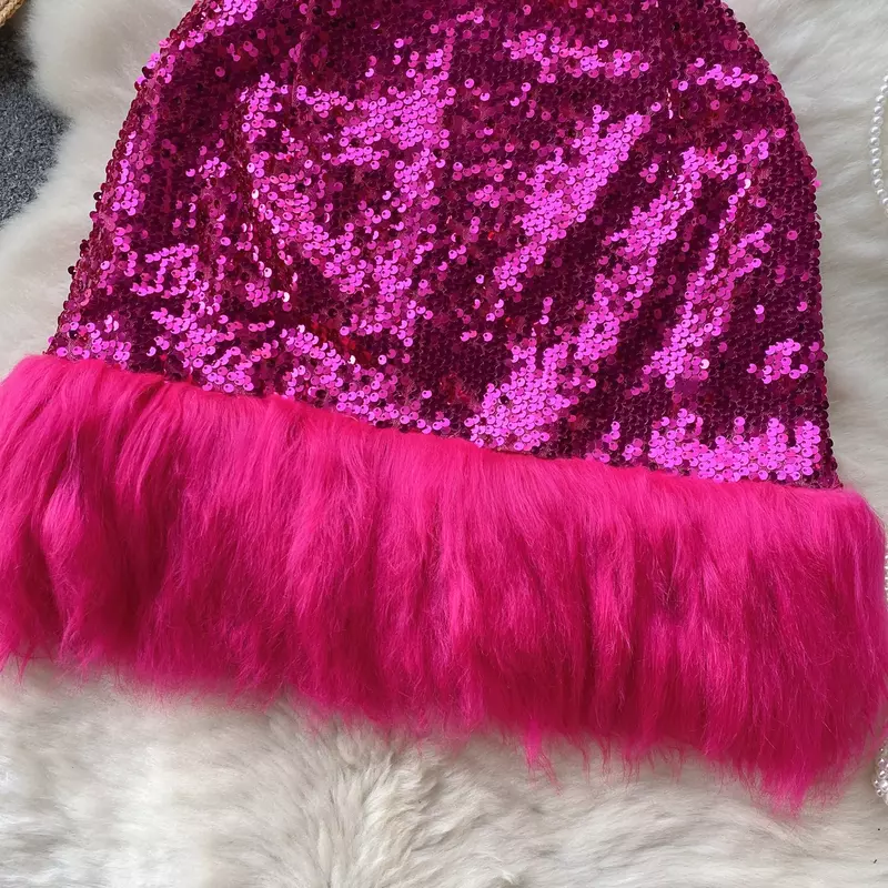 Hotsweet-minifalda de lentejuelas para mujer, Faldas con purpurina, Bodycon Sexy, plumas, Y2k, cremallera, ropa de abrigo ostentosa, envío directo, Invierno