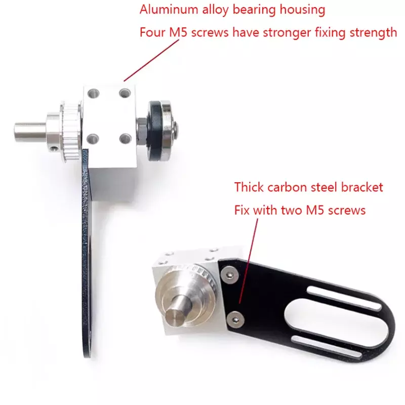 Mini Table Saw Spindle Precision DIY Woodworking Cutting Polishing Saw Bearing Seat Shaft and Ball Bearing Spindle Motor